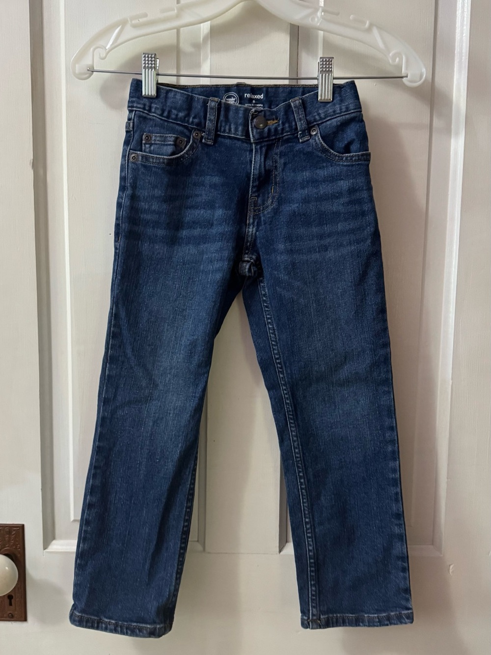 wonder nation Kids Relaxed Jeans in Dark Blue Wash